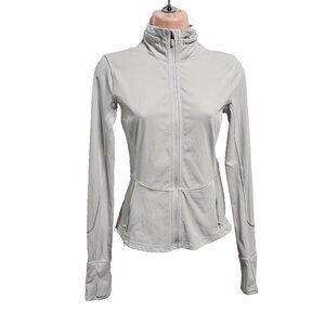 Lululemon Nulux Reflective Running Hooded Jacket Women Size 2 Full Zip
